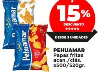 Supermayorista Vital PEHUAMAR Papas fritas acan./clás. x500/520gr. oferta