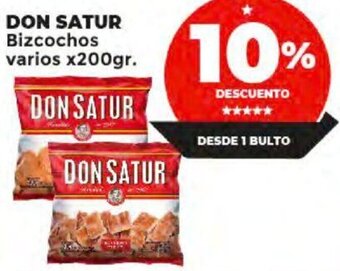 Supermayorista Vital DON SATUR Bizcochos varios x200gr. oferta