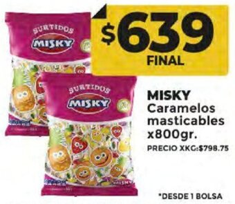 Supermayorista Vital MISKY Caramelos masticables x800gr. oferta
