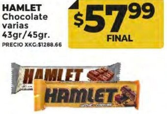 Supermayorista Vital HAMLET Chocolate varias 43gr/45gr. oferta