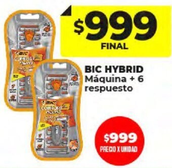 Supermayorista Vital BIC HYBRID Máquina + 6 respuesto oferta