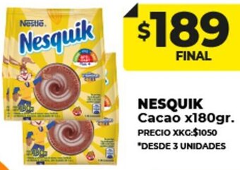 Supermayorista Vital NESQUIK Cacao x180gr. oferta