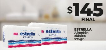 Supermayorista Vital ESTRELLA Algodón clásico x75gr. oferta