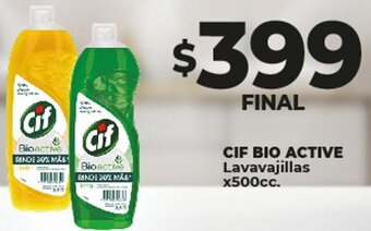 Supermayorista Vital CIF BIO ACTIVE Lavavajillas x500cc. oferta