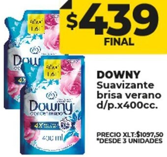Supermayorista Vital DOWNY Suavizante brisa verano d/p.x400cc. oferta
