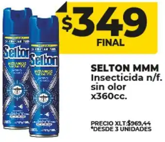 Supermayorista Vital SELTON MMM Insecticida n/f. sin olor x360cc. oferta