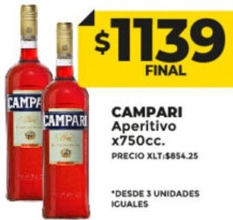 Supermayorista Vital CAMPARI Aperitivo x750cc. oferta