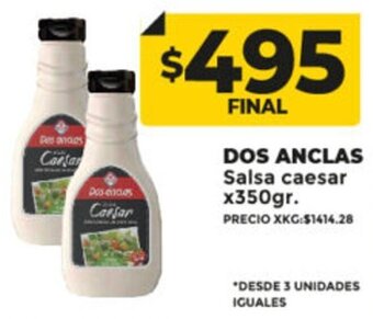 Supermayorista Vital DOS ANCLAS Salsa caesar x350gr. oferta