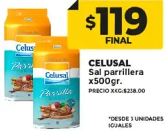Supermayorista Vital CELUSAL Sal parrillera x500gr. oferta