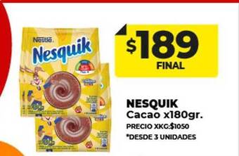 Supermayorista Vital Nesquik cacao oferta