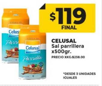 Supermayorista Vital Celusal sal parrillera oferta