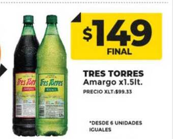Supermayorista Vital Tres torres amargo oferta