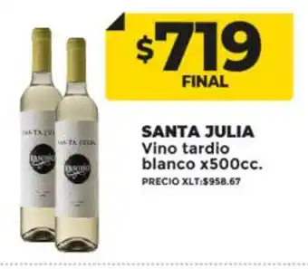 Supermayorista Vital Santa julia vino tardio blanco oferta