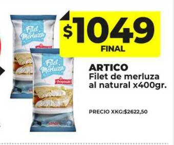 Supermayorista Vital Artico filet de merluza al natural oferta