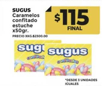 Supermayorista Vital Sugus caramelos confitado estuche oferta