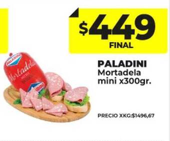 Supermayorista Vital Paladini mortadela mini oferta