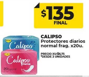 Supermayorista Vital Calipso protectores diarios normal frag oferta