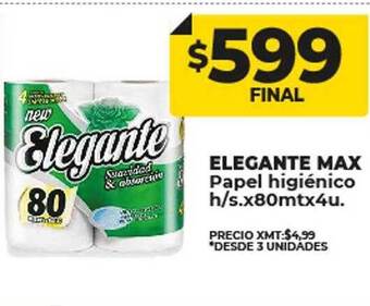 Supermayorista Vital Elegante max papel higiénico h s oferta