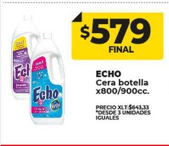 Supermayorista Vital Echo cera botella oferta
