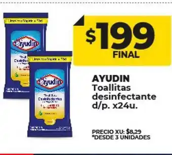 Supermayorista Vital Ayudin toallitas desinfectante d p oferta