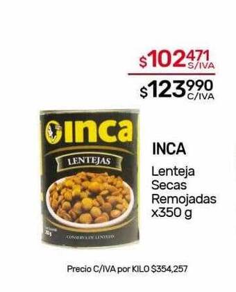Nini Mayorista Inca lenteja secas remojadas oferta