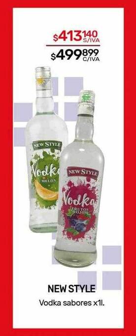 Nini Mayorista New style vodka sabores oferta
