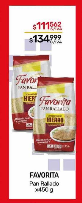 Nini Mayorista Favorita pan rallado oferta