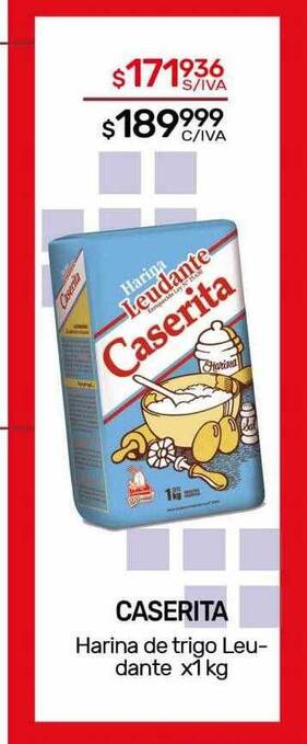 Nini Mayorista Caserita harina de trigo leudante oferta