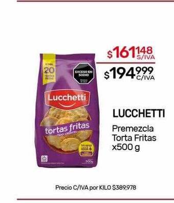 Nini Mayorista Lucchetti premezcla torta fritas oferta