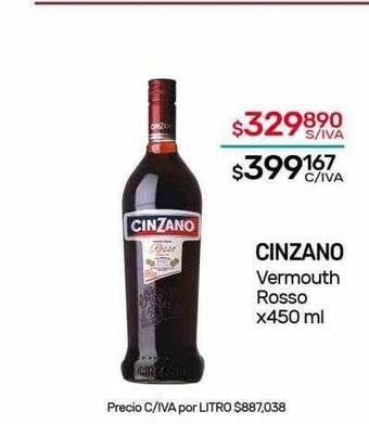 Nini Mayorista Cinzano vermouth rosso oferta