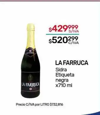 Nini Mayorista La farruca sidra etiqueta negra oferta