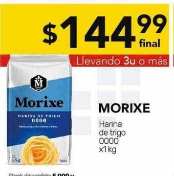 Nini Mayorista Morixe harina de trigo 0000 oferta