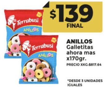 Supermayorista Vital ANILLOS Galletitas ahora mas x170gr. oferta