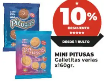 Supermayorista Vital MINI PITUSAS Galletitas varias x160gr. oferta