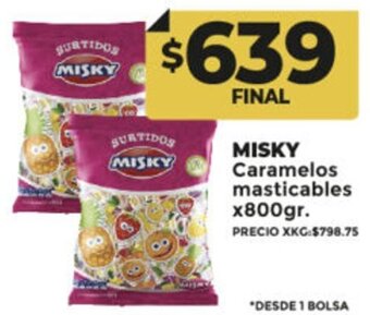Supermayorista Vital MISKY Caramelos masticables x800gr. oferta