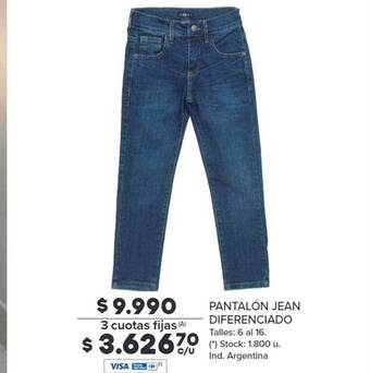 Carrefour Pantalon jean diferenciado oferta