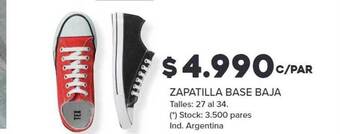Carrefour Zapatilla base baja oferta