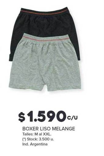 Carrefour Boxer liso melange oferta