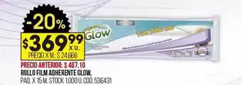 Coto Rollo film adherente glow oferta