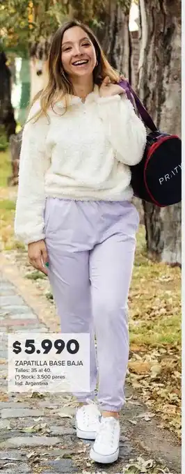 Carrefour Zapatilla base baja oferta