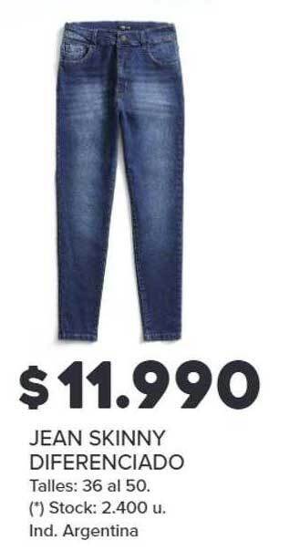 Carrefour Jean skinny diferenciado oferta