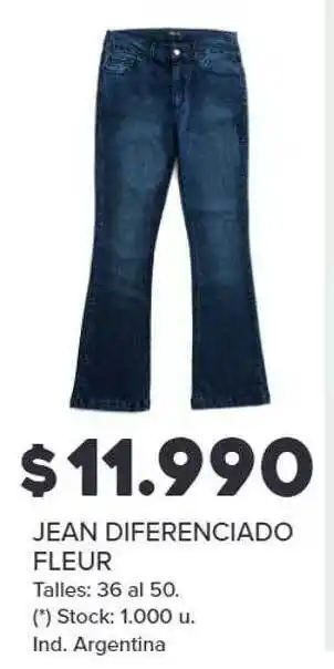 Carrefour Jean diferenciado fleur oferta