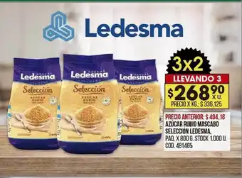 Coto Azúcar rubio mascabo seleccióñ ledesma oferta