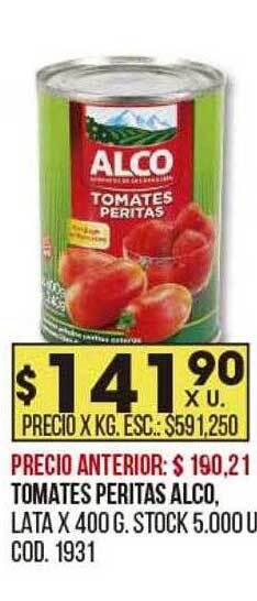Coto Tomates peritas alco oferta