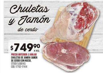Coto Chuletas de jamón jamón de cerdo con hueso oferta