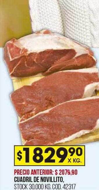 Coto Cuadril de novillito oferta