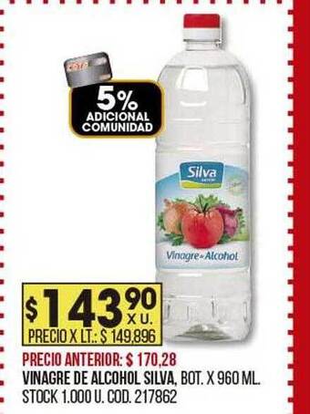 Coto Vinagre de alcohol silva oferta