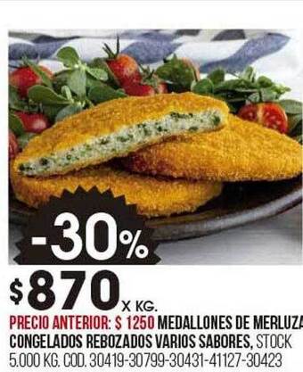 Coto Medallones de merluza congelados rebozados varios sabores oferta