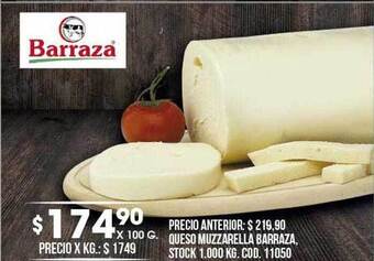 Coto Queso muzzarella barraza oferta