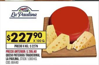 Coto Queso pategras tradicional la paulina oferta